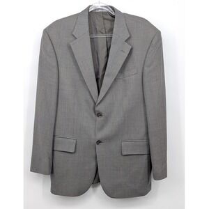 Oscar De La Renta Tweed Men's‎ Blazer 42R 100% Wool India Gray Beige Sport Coat